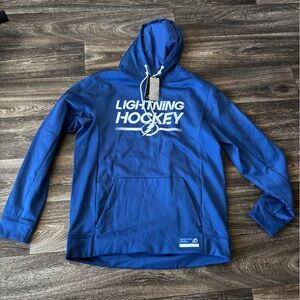 Fanatics Royal Blue Lightning Hockey Crewneck Hoodie
